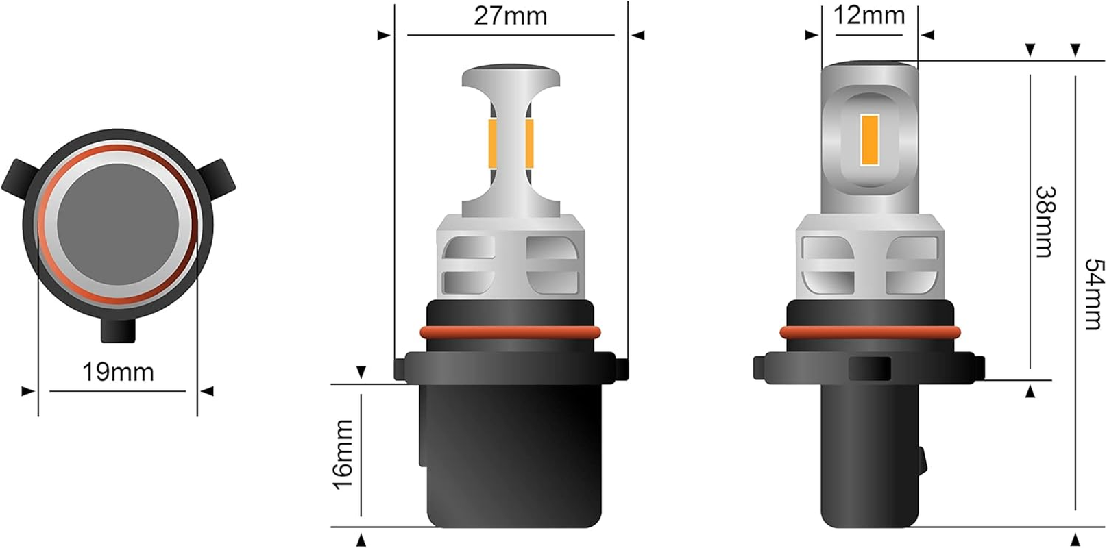 P13W LED DRL & Fog Light Bulbs (Pair)