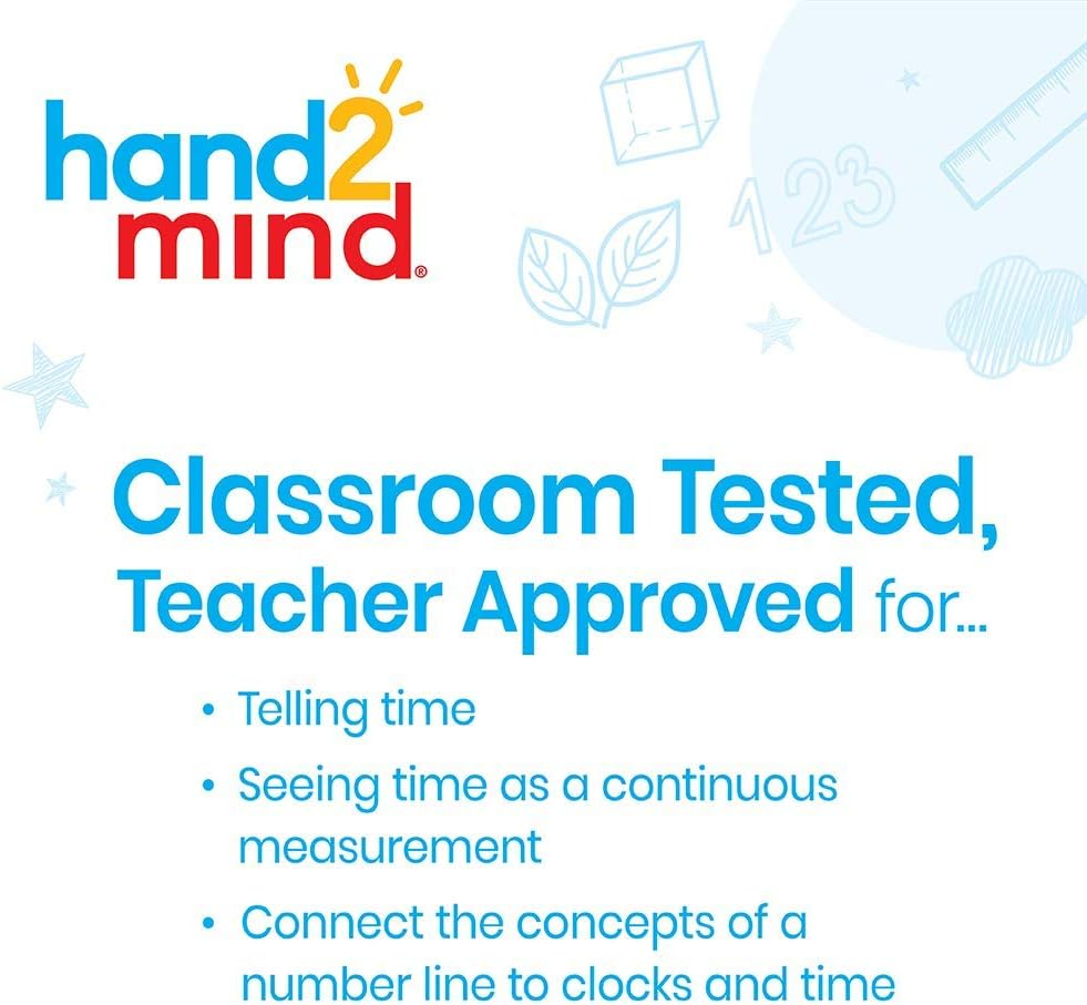 Learning Resources 24 Hour Display Clock Single Set for Students 92290 image number 6