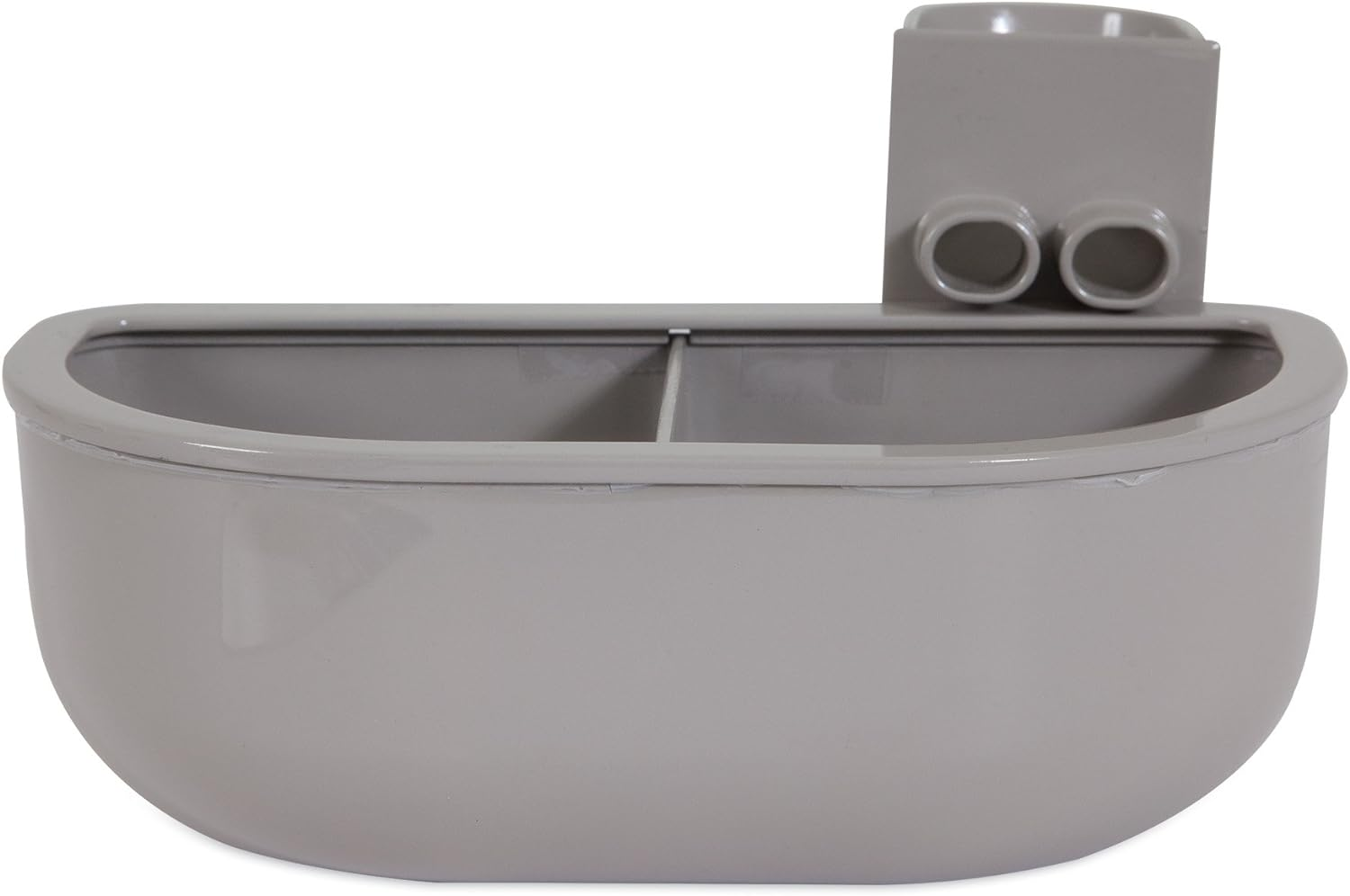 Petmate Double Diner Kennel Bowl, Gray, Small image number 3