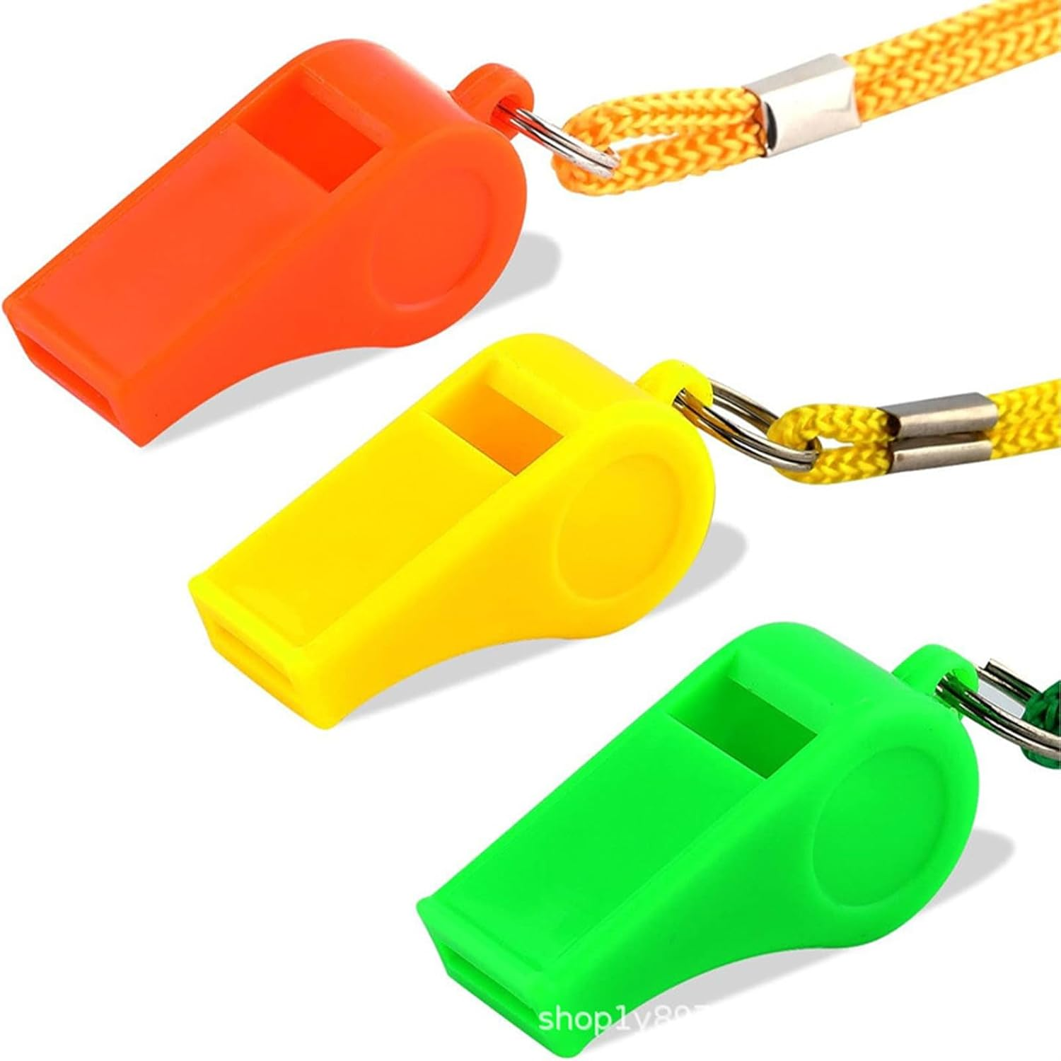 9Pack Coaches Referee Whistles, Whistle Sport,Loud Referee Whistle for Coaches, Soccer Referees, and Training - Durable Plastic Whistle with Lanyard for Sports & Safety image number 1