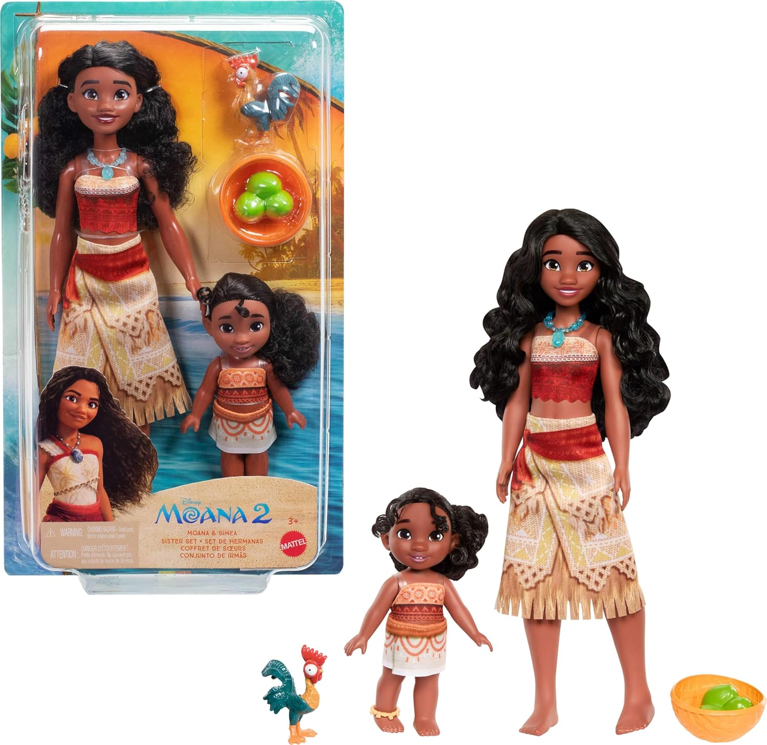 Mattel Disney Moana 2 Simea Fashion Doll with Anklet Accessory, 5 Moveable Joints & Removable Outfit, Toys Inspired by the Movie image number 1