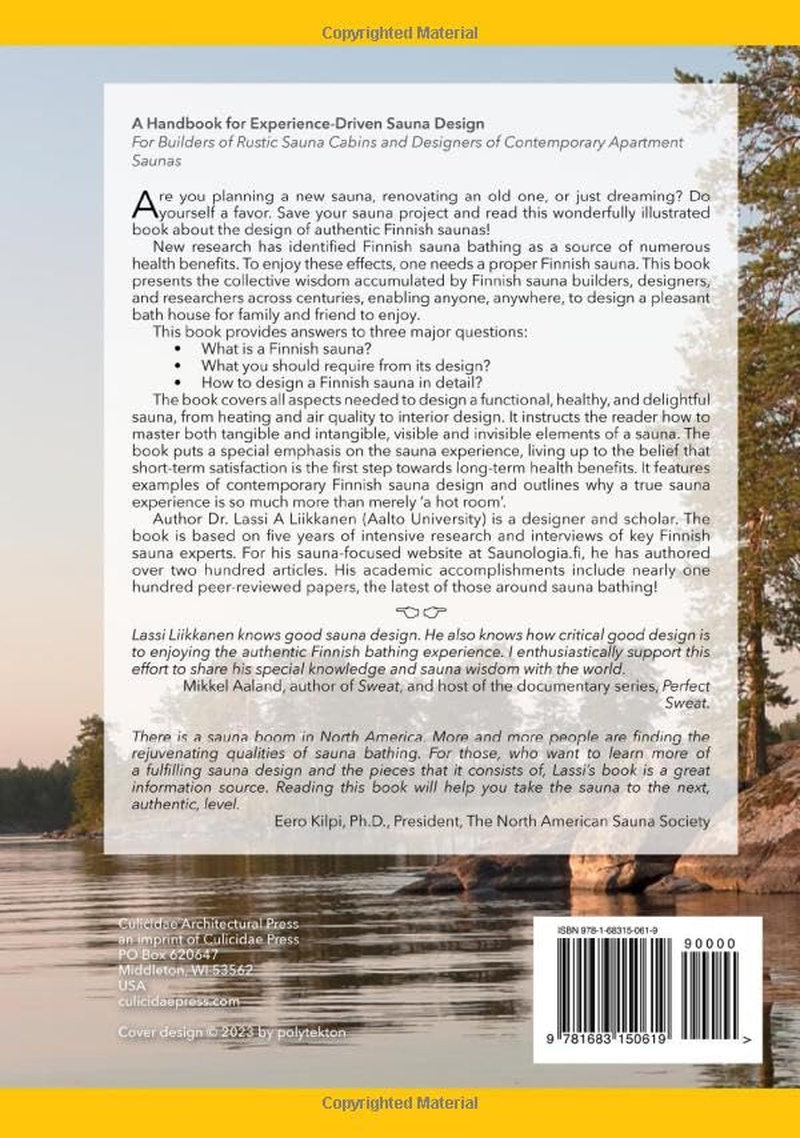 The Secrets of Finnish Sauna Design: a Handbook for Holistic Finnish Sauna Design