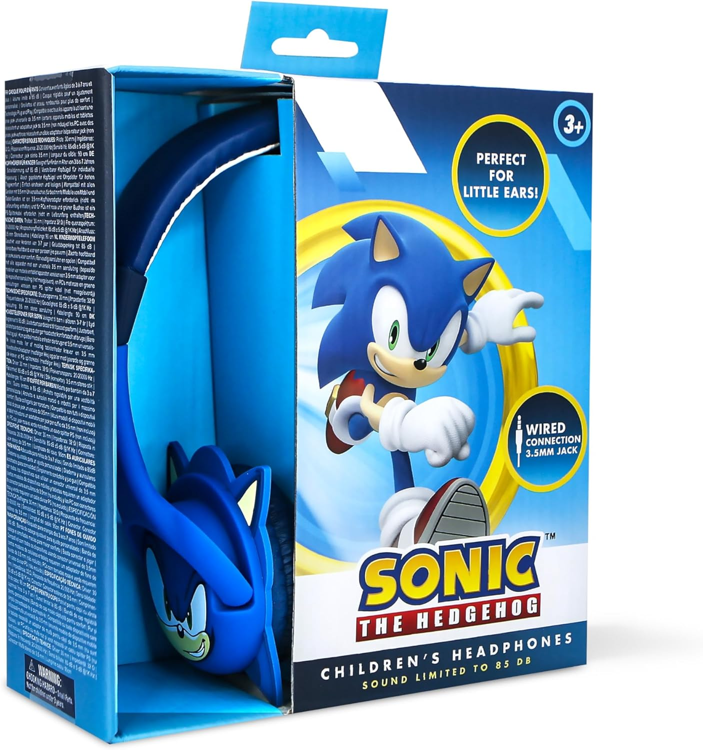 OTL Technologies SH1179 Sonic the Hedgehog Kids Wired Headphones - Blue image number 2