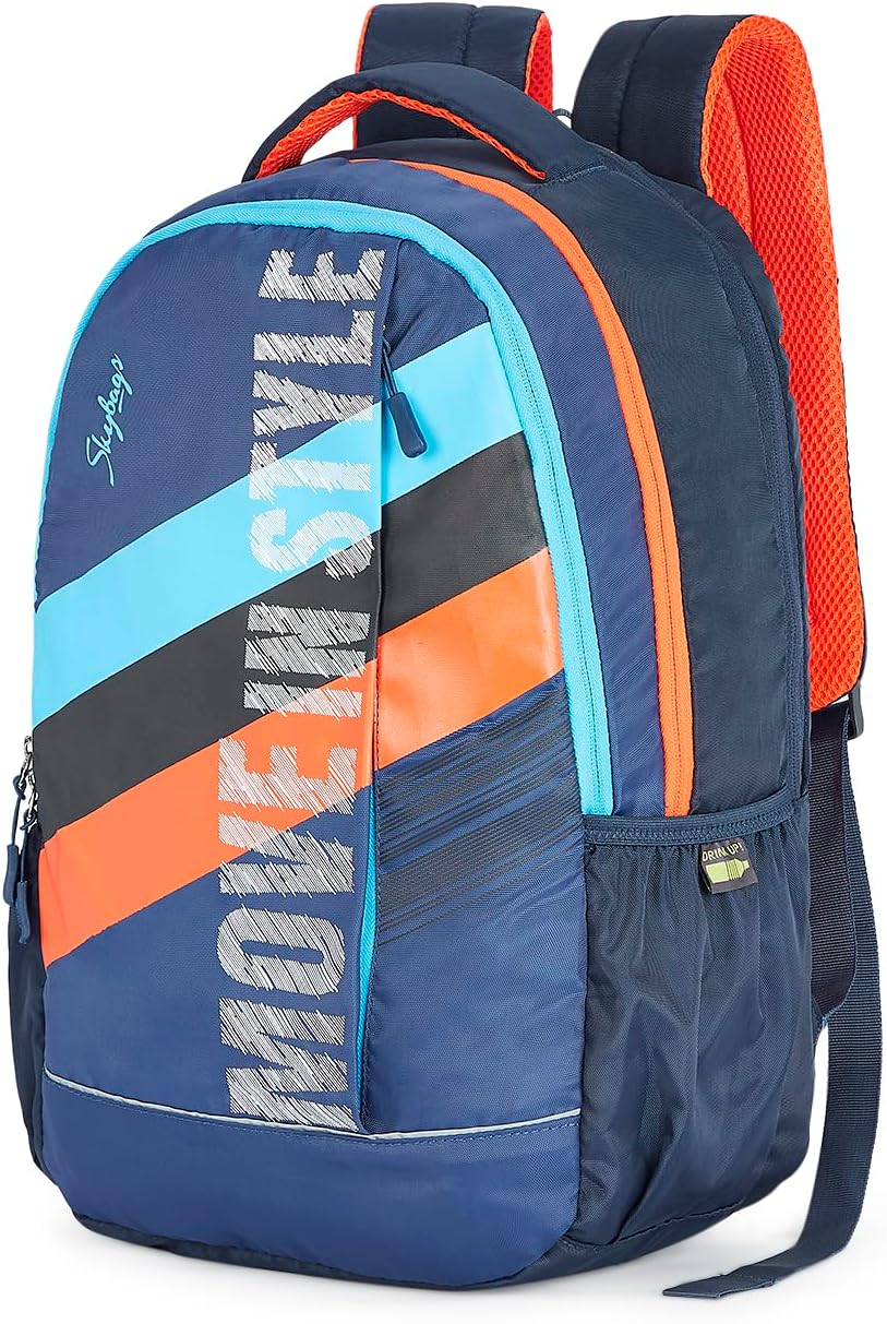 Skybags STRIDER PRO 02 LAPTOP BACKPACK (H) BLUE, Blue, One Size, Classic image number 3