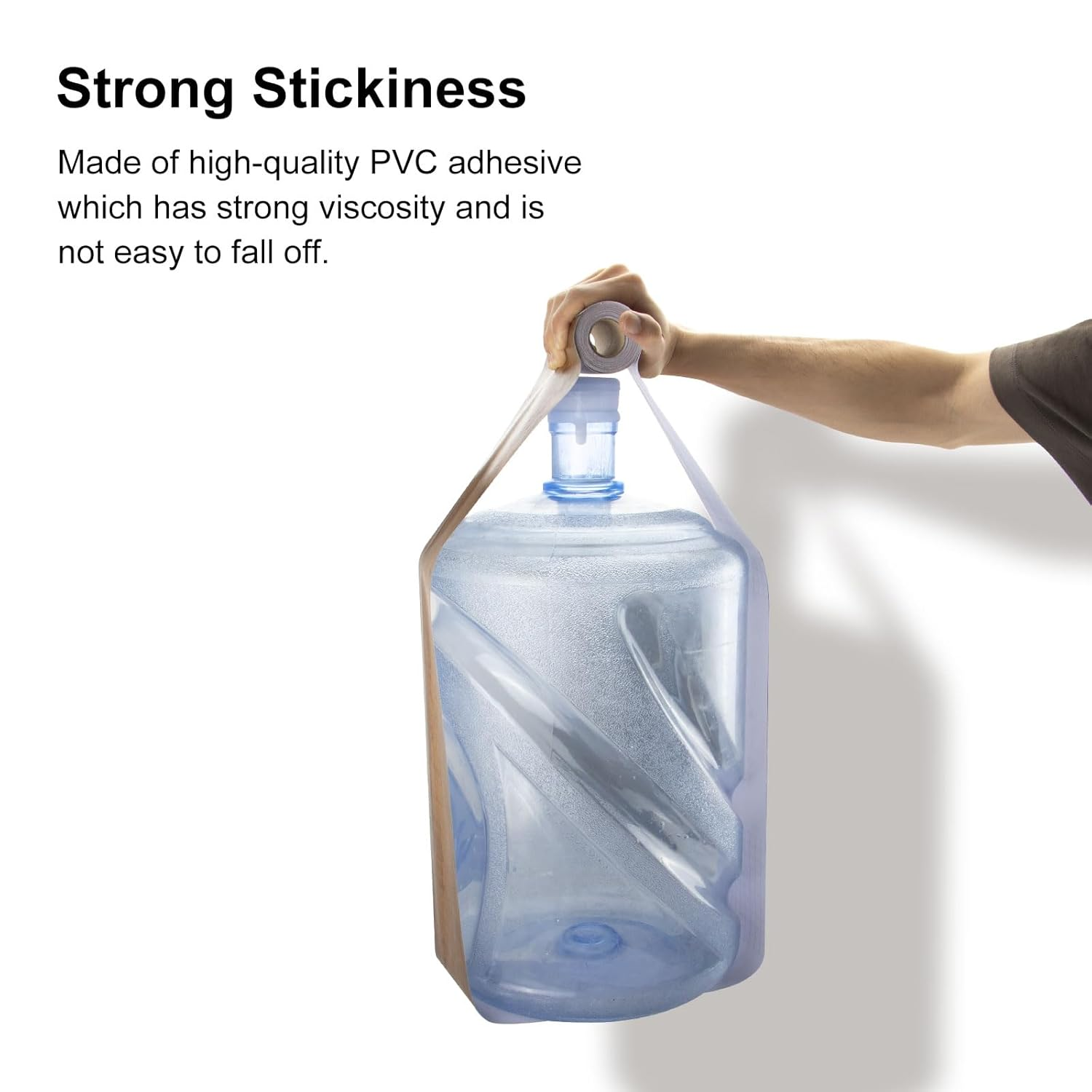 TECDW Wood Grain Tape (10Cm X10M), Self-Adhesive Wood Grain Repair Tape, Waterproof Wall Borders Peel and Stick, Baseboard Trim for Tables, Baseboards, Doors, Windows, Floors (10M, Brown Walnut) image number 4