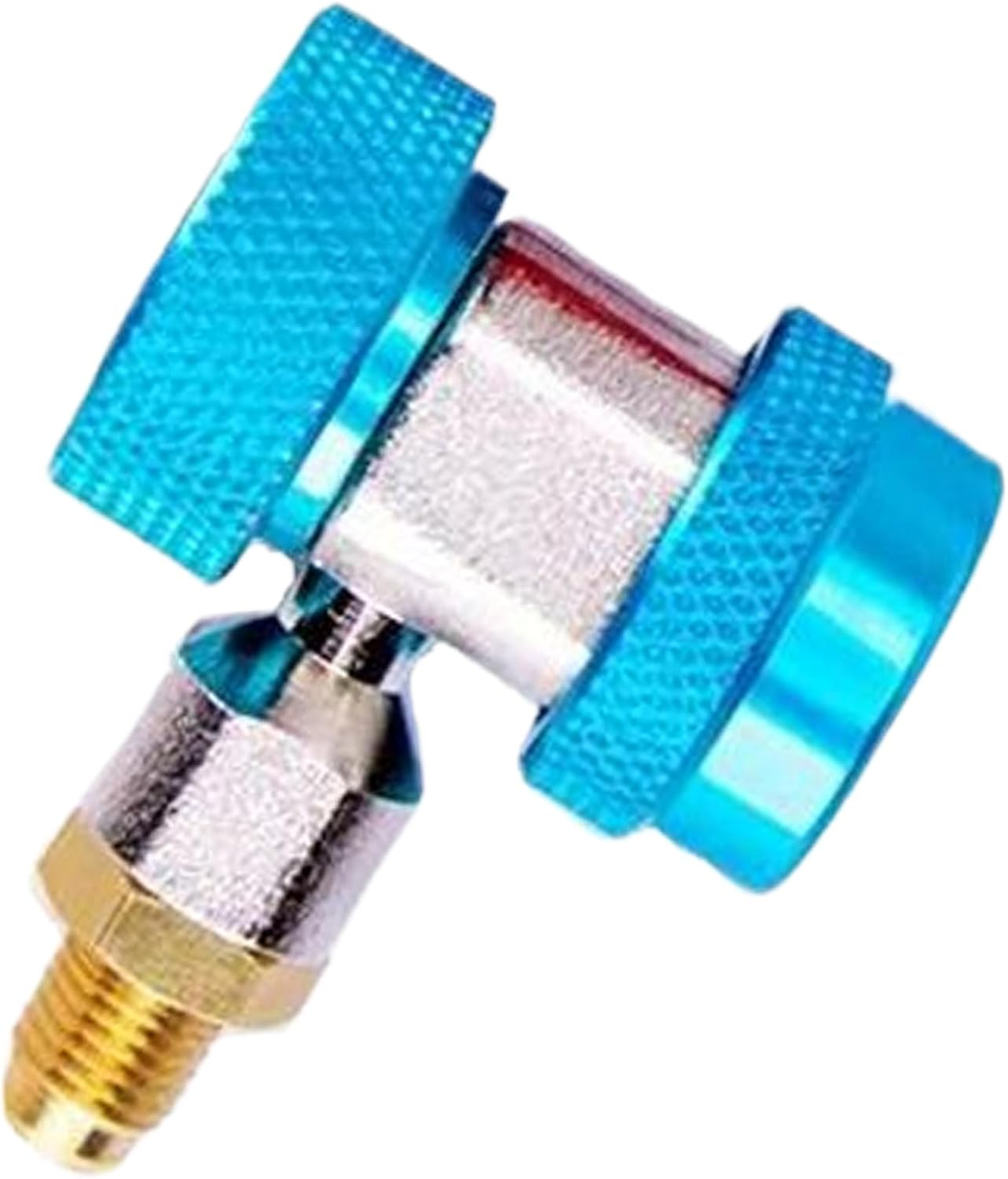 R134A Quick Coupler Adapters,R134A Manifold Gauge Adapters | Leak-Proof Adjustable Automotive RV Auto Connector for Air Conditioning Systems - High Pressure image number 6