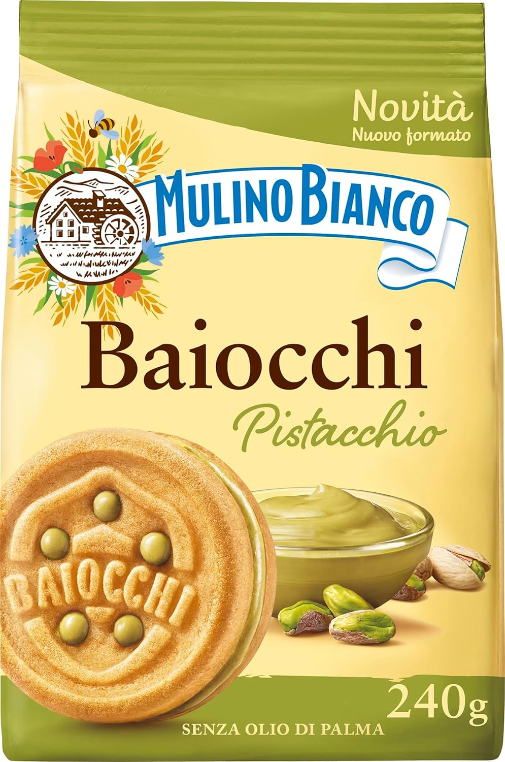 Mulino Bianco Baiocchi Pistacchio 10X240G image number 3