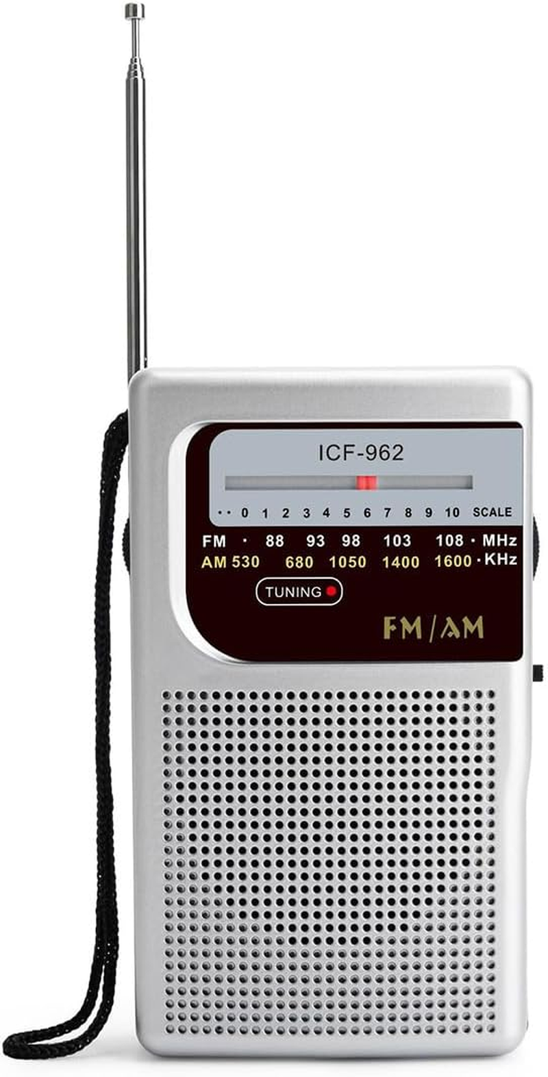 AIMALL Retro Portable AM/FM Radio - Vintage Two-Band Radio with 800 Hours Battery Life, Clear Reception, and AUX Jack image number 6