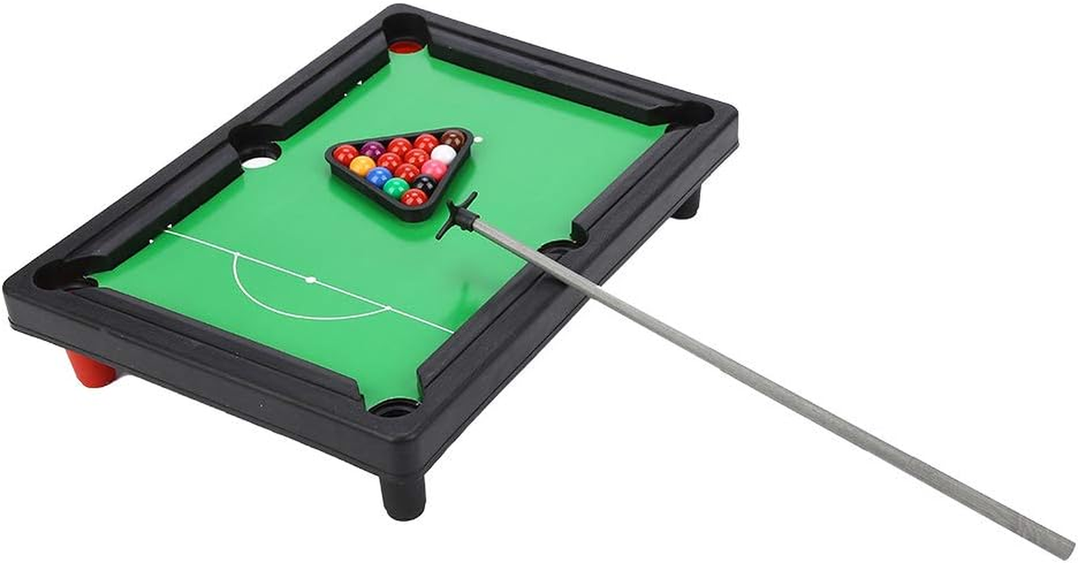 High Simulation Mini Snooker Game Set Mini Pool Table, Portable Small Size 13X9.5X2.6Inch Tabletop Pool, Lightweight for Praty for Family Playing image number 5