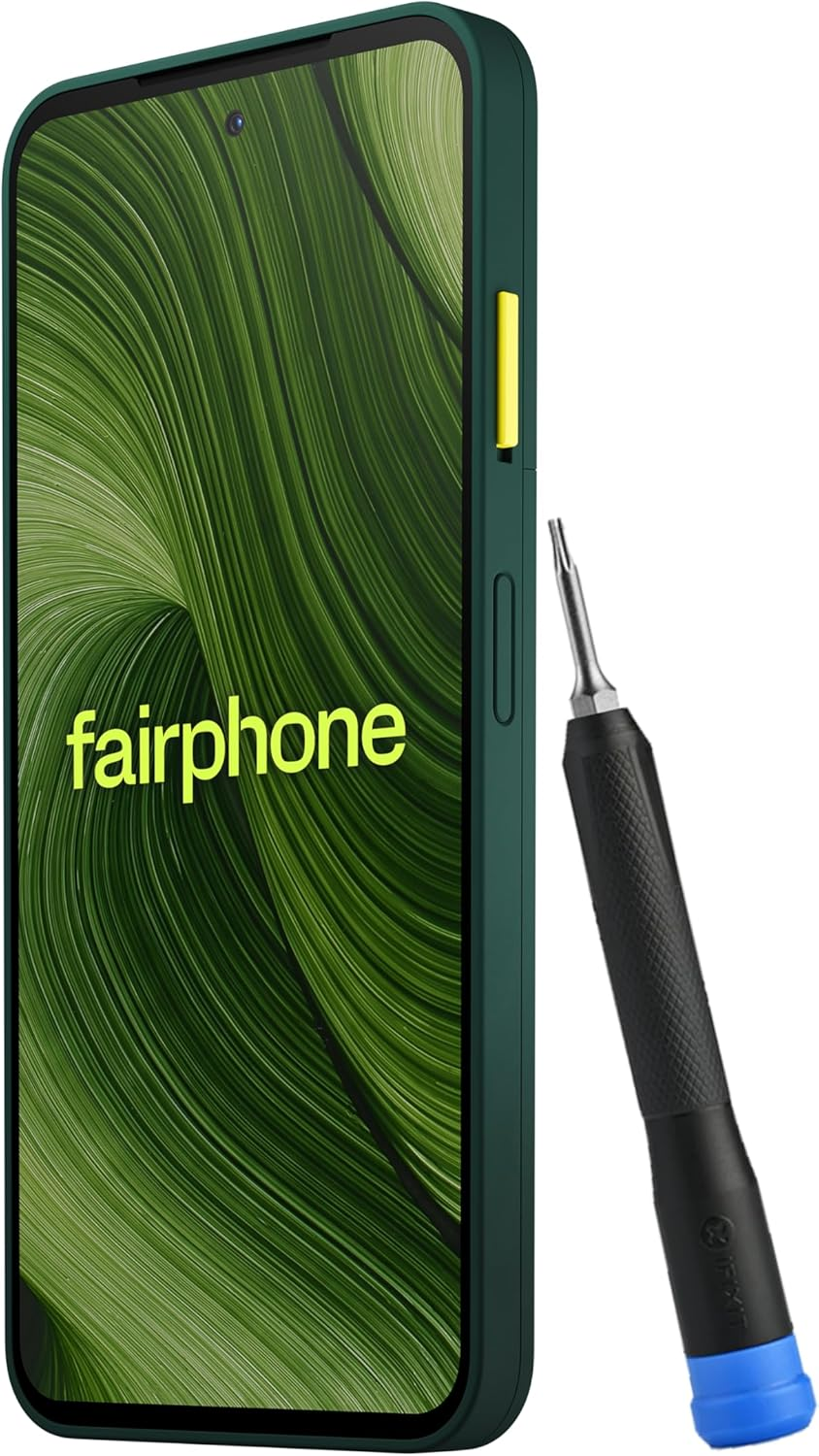 Fairphone (Gen. 6 Smartphone (6.31" Display, 50MP Dual Camera, 8GB/256GB, 4415Mah, Android 15) with Ifixit Precision Screwdriver (Forest Green) image number 6