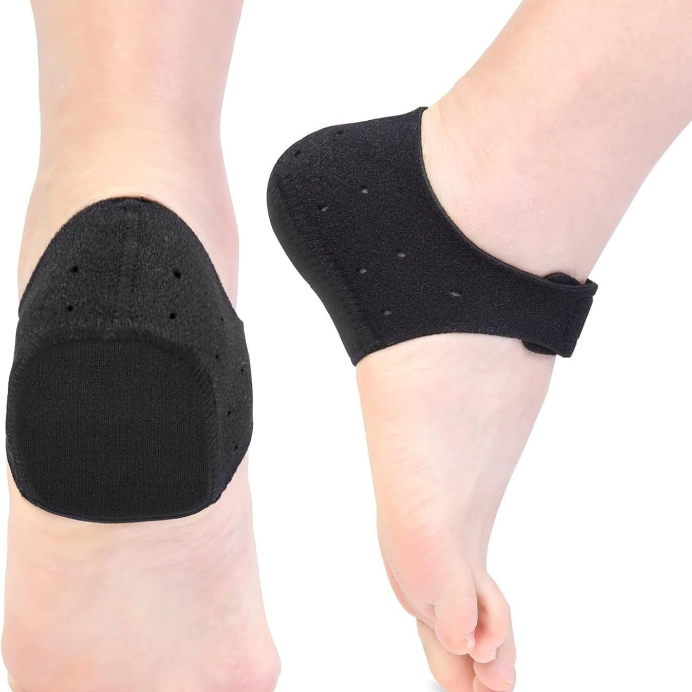 Gel Heel Cups for Plantar Fasciitis Relief &ndash; 2-Pack Non-Slip Heel Protectors for Achilles Tendonitis and Foot Pain Relief (M(40-47)) image number 5