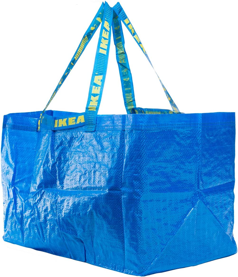 Ikea FRAKTA Carrier Bags, Blue, Large, 71 Litres - Set of 10 image number 1