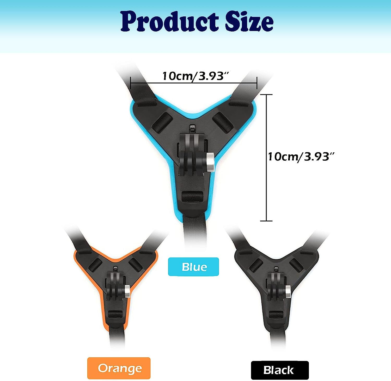 MBAFIT Helmet Chin Holder Bracket Motorcycle Chin Strap Mount for Gopro Hero 11 10 9 8,DJI OSMO Action, SJCAM,YI and Other Action Cam While Snowboarding,Biking,Skiing,Motorcycle,Sking - Black image number 4