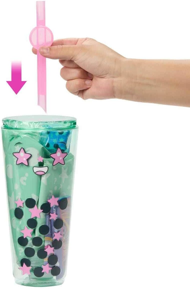 Barbie Pop Reveal Bubble Tea Series Doll & Accessories with Pet, 8 Surprises Include Color Change, Cup with Storage (Styles May Vary) image number 6