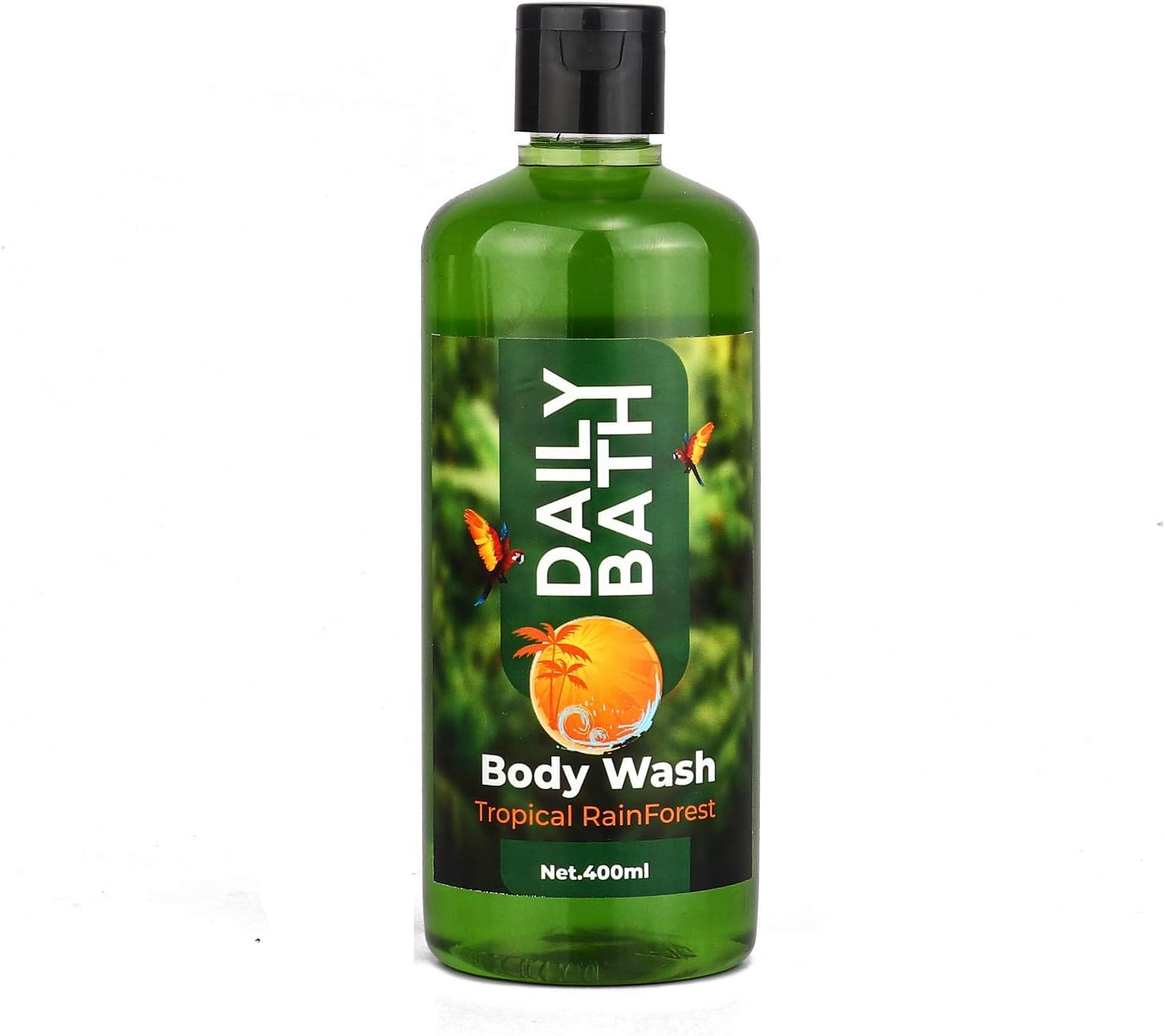 All Skin Types Daily Bath Body Wash for Men and Women with Vitamin E and Glycerin for Men and Women (Tropical Rain Forest, 400Ml)