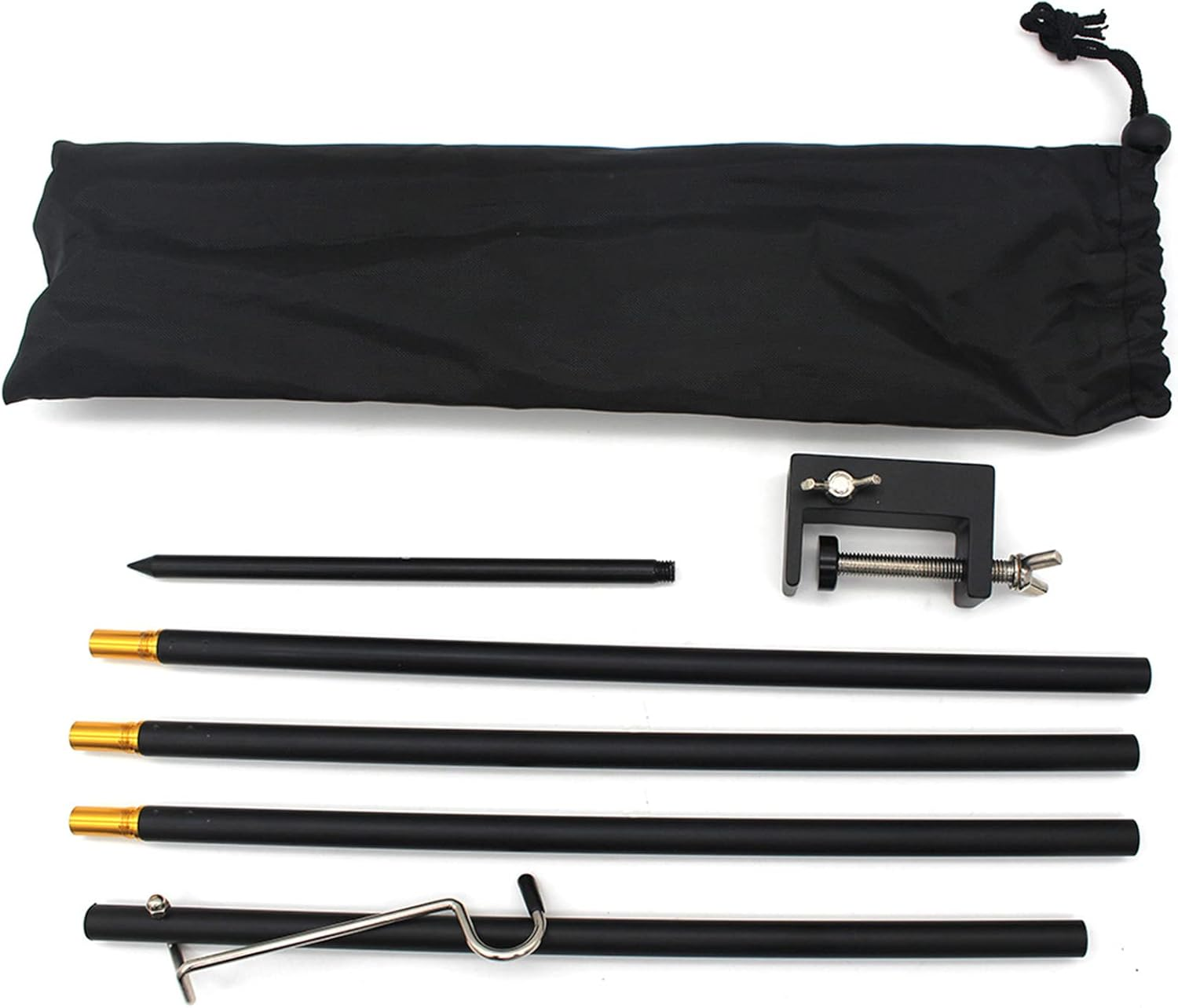 Joyeee Folding Camping Lantern Stand Pole Stake Accessories, Camping Light Stand Pole Hanger Camping Equipment, Outdoor Picnic Lighting Device Gift for Men Father