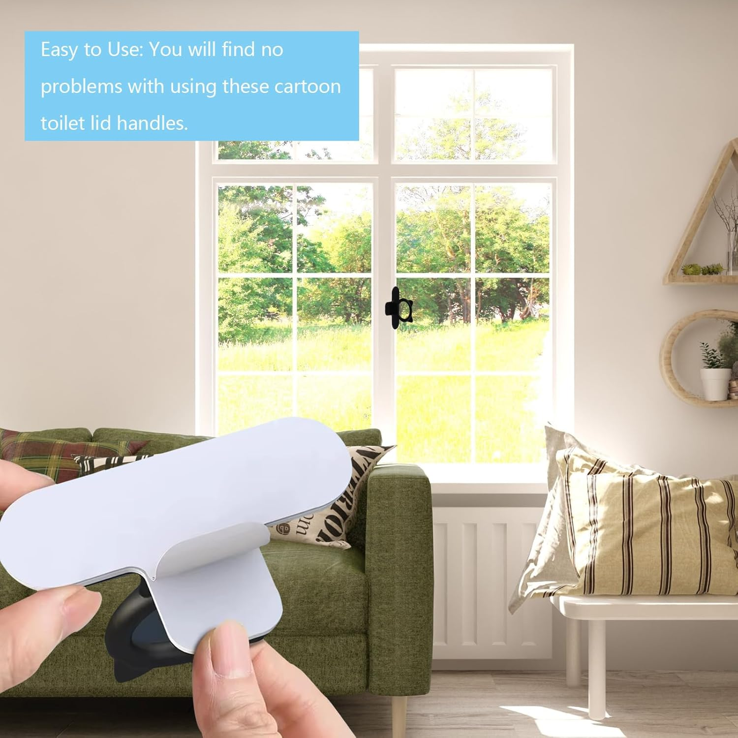 10PCS Toilet Seat Handles,No Touch Toilets Cover Handle Tools,Toilet Seat Handle to Lift,Bathroom Toilet Accessories for Office,Home,Hotel,School(Pink,White,Gray,Black,Matcha Green) image number 5