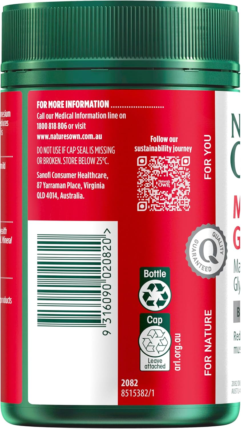 Nature'S Own Magnesium Glycinate 200 Tablet image number 5