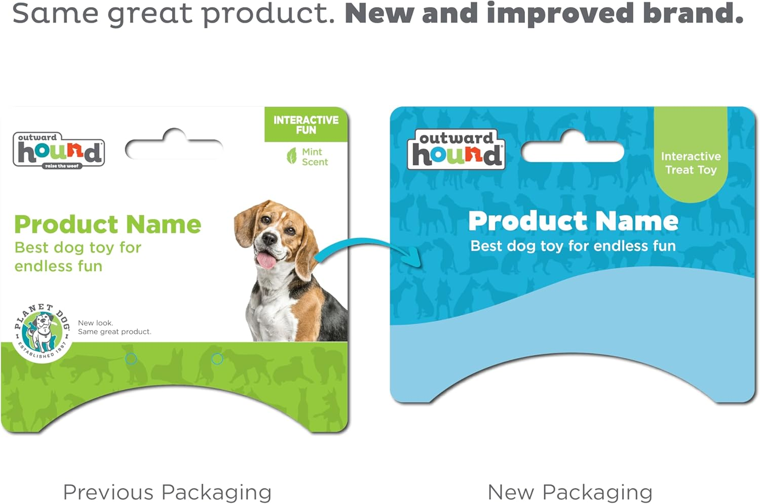 Outward Hound by Planet Dog Football, Durable Treat-Dispensing Dog Ball, Interactive Fetch Toy, Orbee-Tuff, Mint Scented, Bpa-Free, for Indoor & Outdoor Play, Brown image number 1