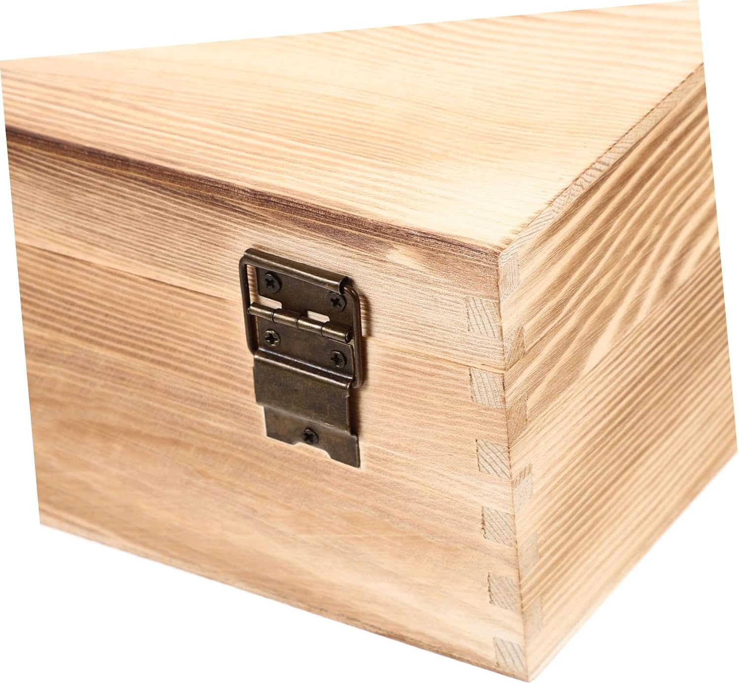 CORHAD Wooden Jewelry Box and Trinket Storage Box Retro 30X30X10Cm Vintage Wooden Treasure Chest for Jewelry Organizer and Keepsake Storage in Home or Use image number 3