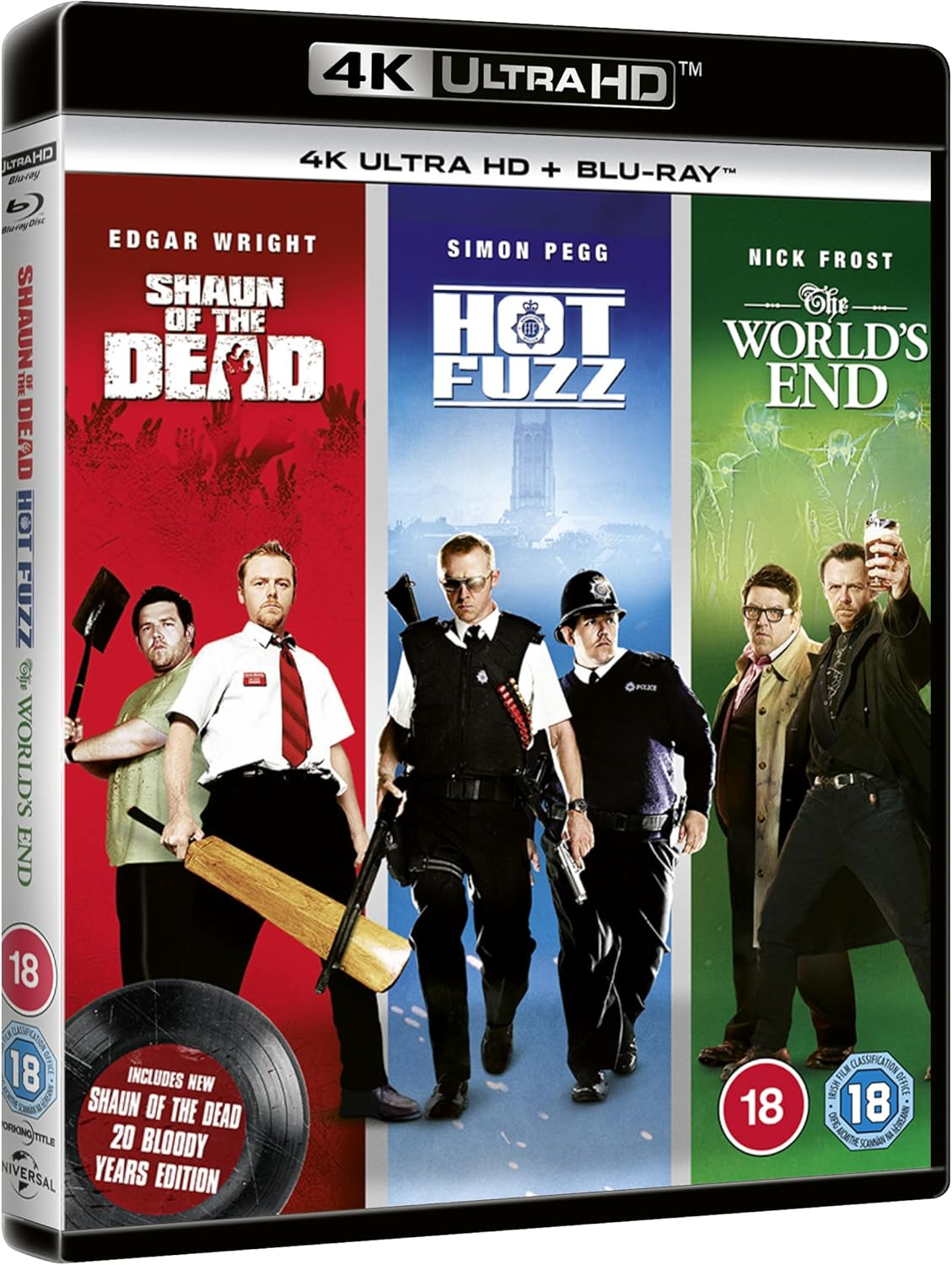 Three Flavours Cornetto Trilogy (Shaun of the Dead / Hot Fuzz / the World'S End) [4K Ultra HD + Blu-Ray] image number 1