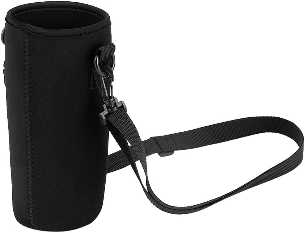 Water Bottle Sleeve Portable Neoprene Water Drink Carrying Pouch Bag with Shoulder S for Outdoor Camping Hiking Fishing(19Cm) image number 3