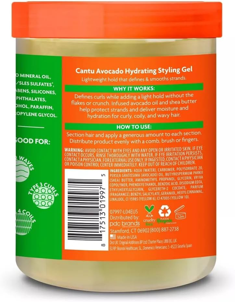 Cantu Avocado Styling Gel 524 G image number 2