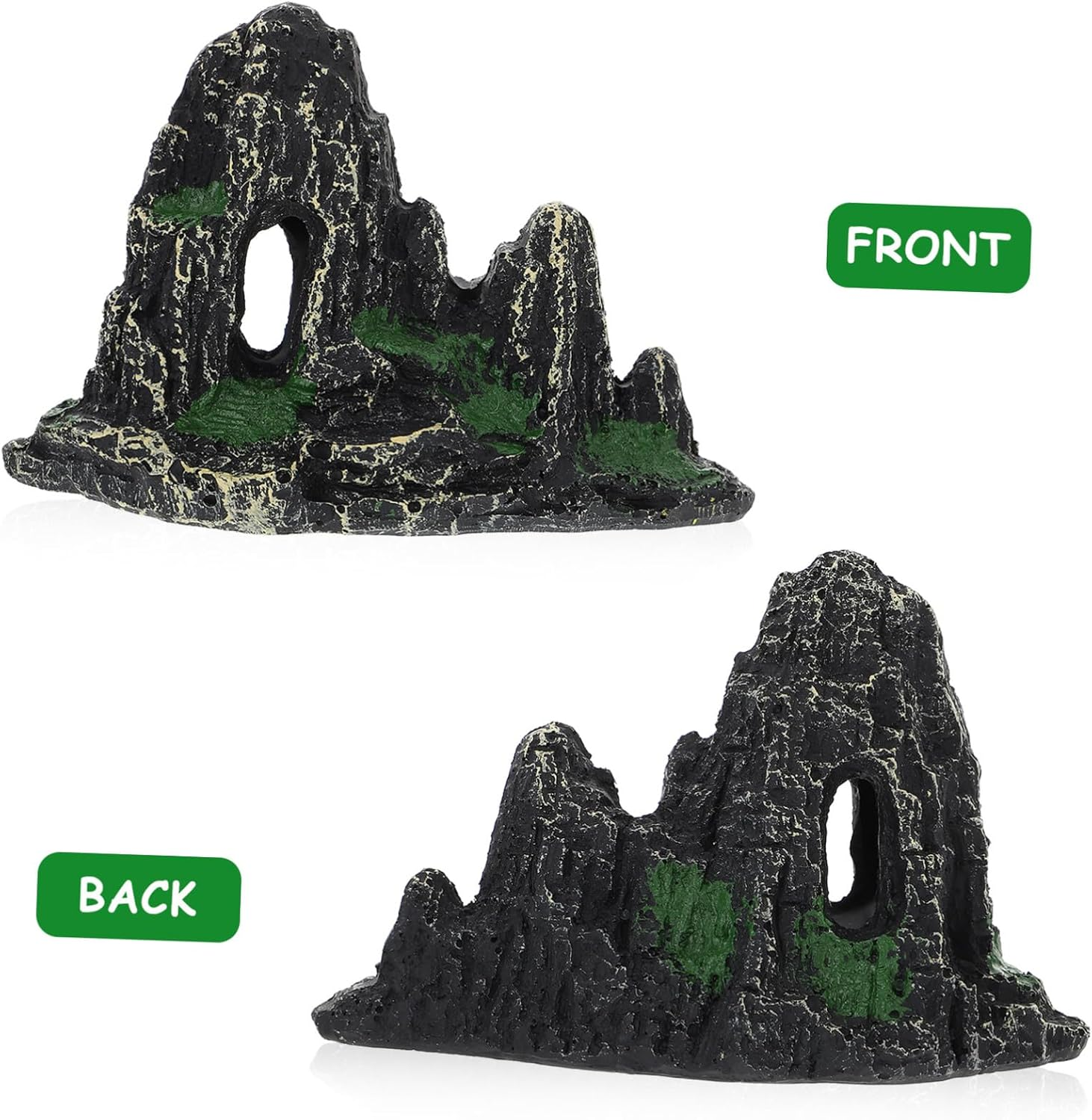 UTHCLO Resin Rockery Aquarium Decor Fake Rockery Ornament Landscape Decoration for Fish Tank Supply Artificial Mountain View for Aquatic Pets image number 1