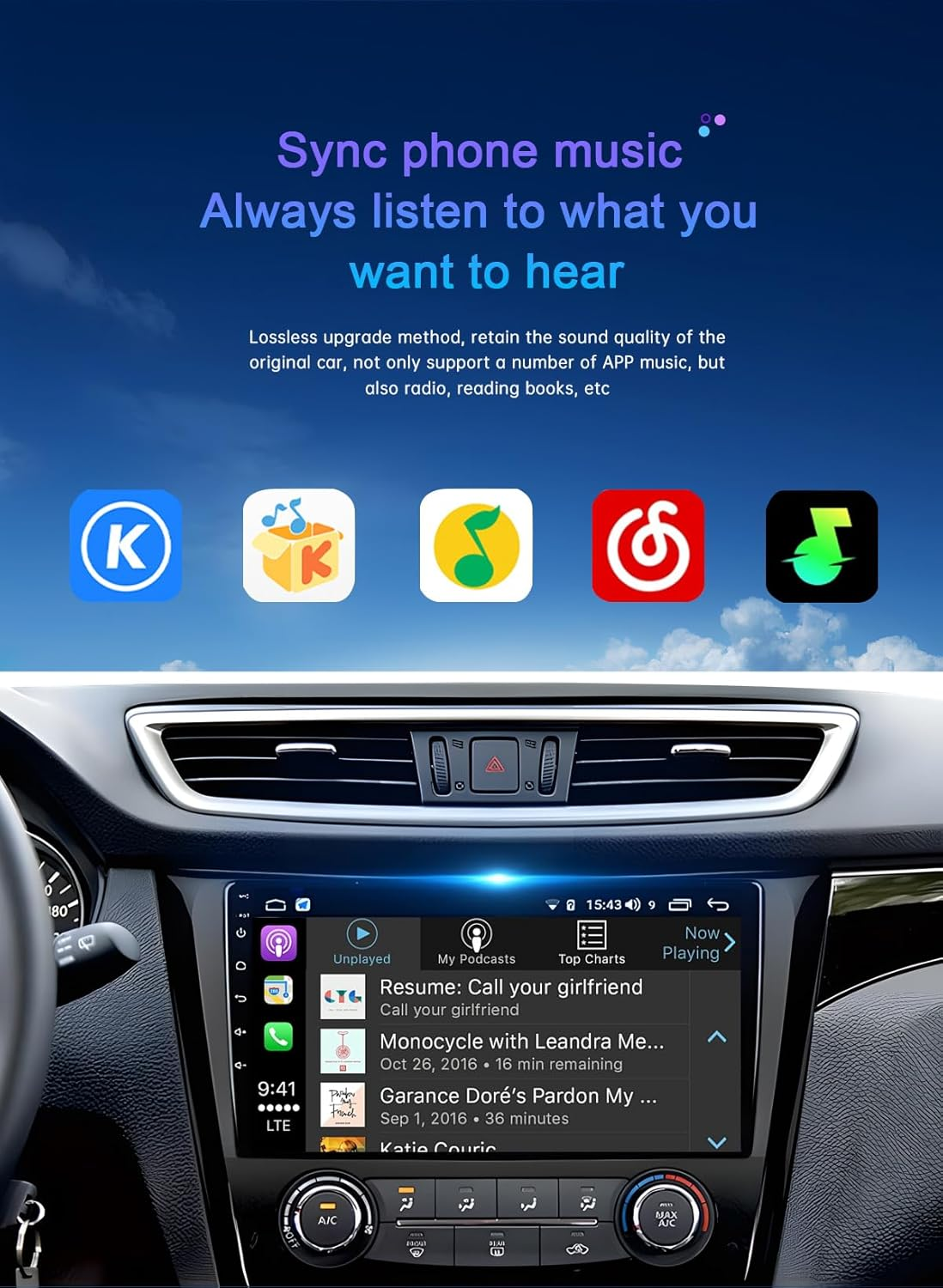 2 in 1 Wireless Carplay Adapter for Iphone & Android Auto,Plug & Play, Usb-A，Mini USB Dongle for Iphone Ios 10+/ Android 11+/ 2015+ Cars with Factory Wired Carplay image number 4