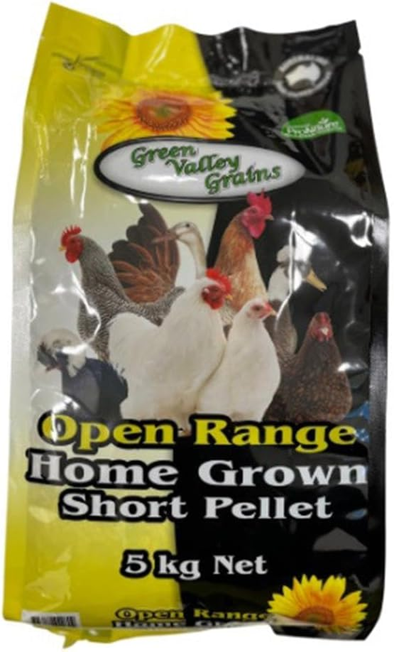 GREEN VALLEY OPEN RANGE HOME GROWN SHORT PELLET 5KG