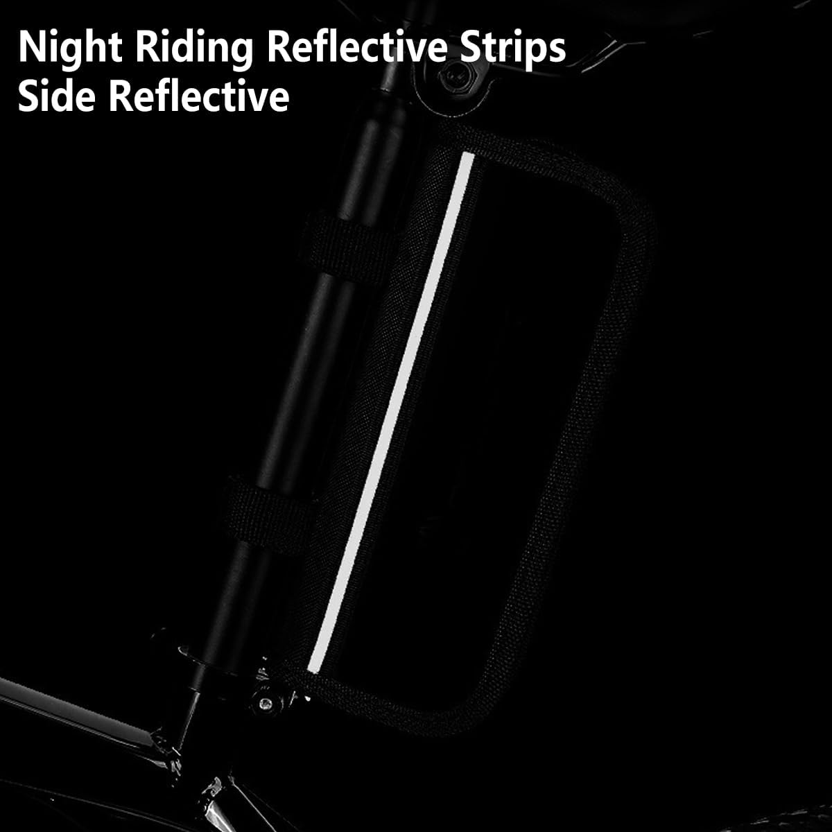 AIMALL Bicycle Repair Tool Kit with Saddle Bag, Portable Multifunctional Wrench Set, Mini Air Pump, Reflective Strip for Road & Mountain Bike Maintenance image number 3