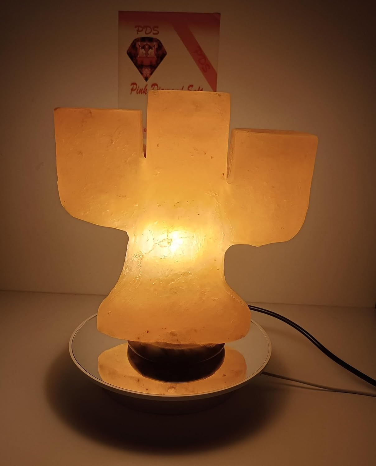 3-4 KG Himalayan Premium Natural Candle Light Holder Salt Lamp 100% Authentic, Beautifully Hand Crafted Candle Light Holder Salt Lamp Comes with Complete Electric Fitting image number 6