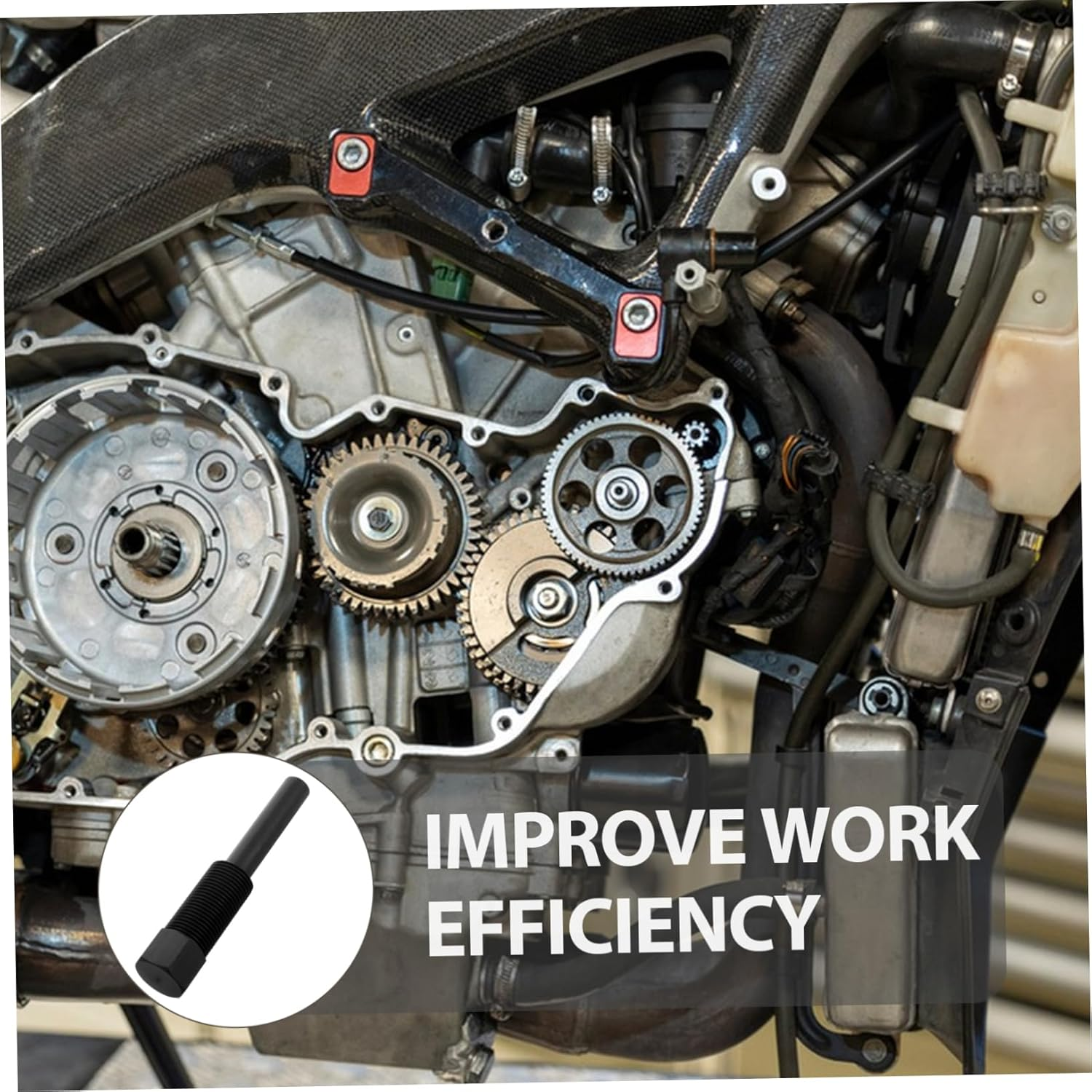 BUGUUYO Motorcycle Secondary Clutch Puller Tool for Efficient Engine Maintenance Design for Easy Removal Lightweight and Portable Mechanic Repair Equipment image number 2