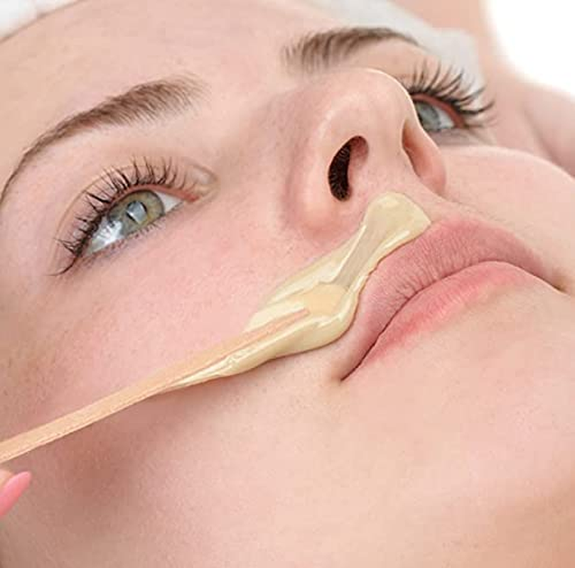 500 Pcs Wooden Waxing Spatulas Sticks Pointed Small Wood Wax Sticks Applicator Disposable Tool for Hair Removal Eyebrow Upper Lip Face Shaving Beauties Factory image number 4