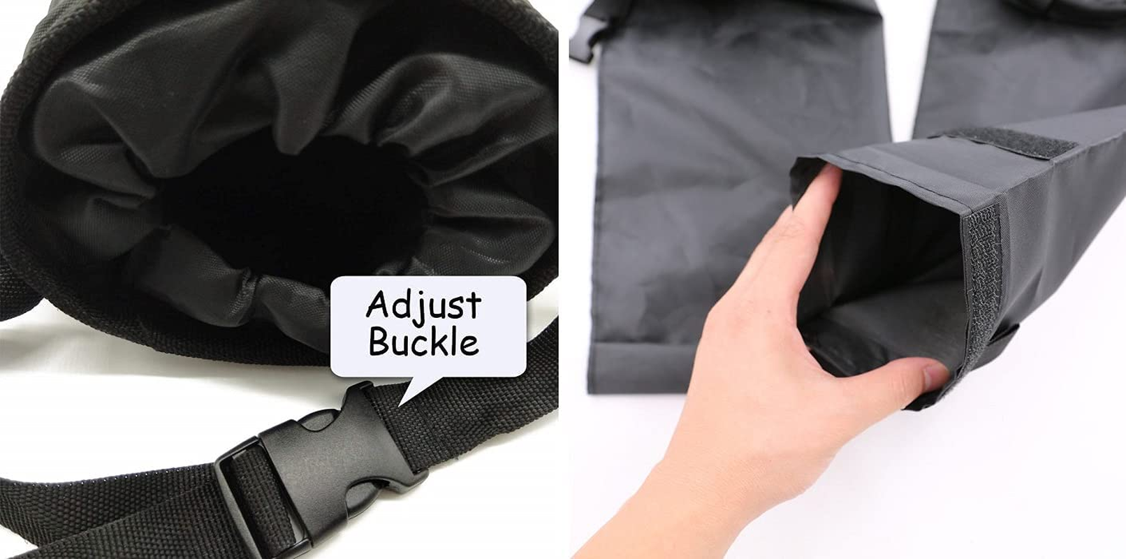 Car Trash Bag, Washable Car Garbage Bag, Detachable Car Trash Can, Seat Back Hanging Car Storage Bag for Car, Travelling, Outdoor (1 PCS Black) image number 1