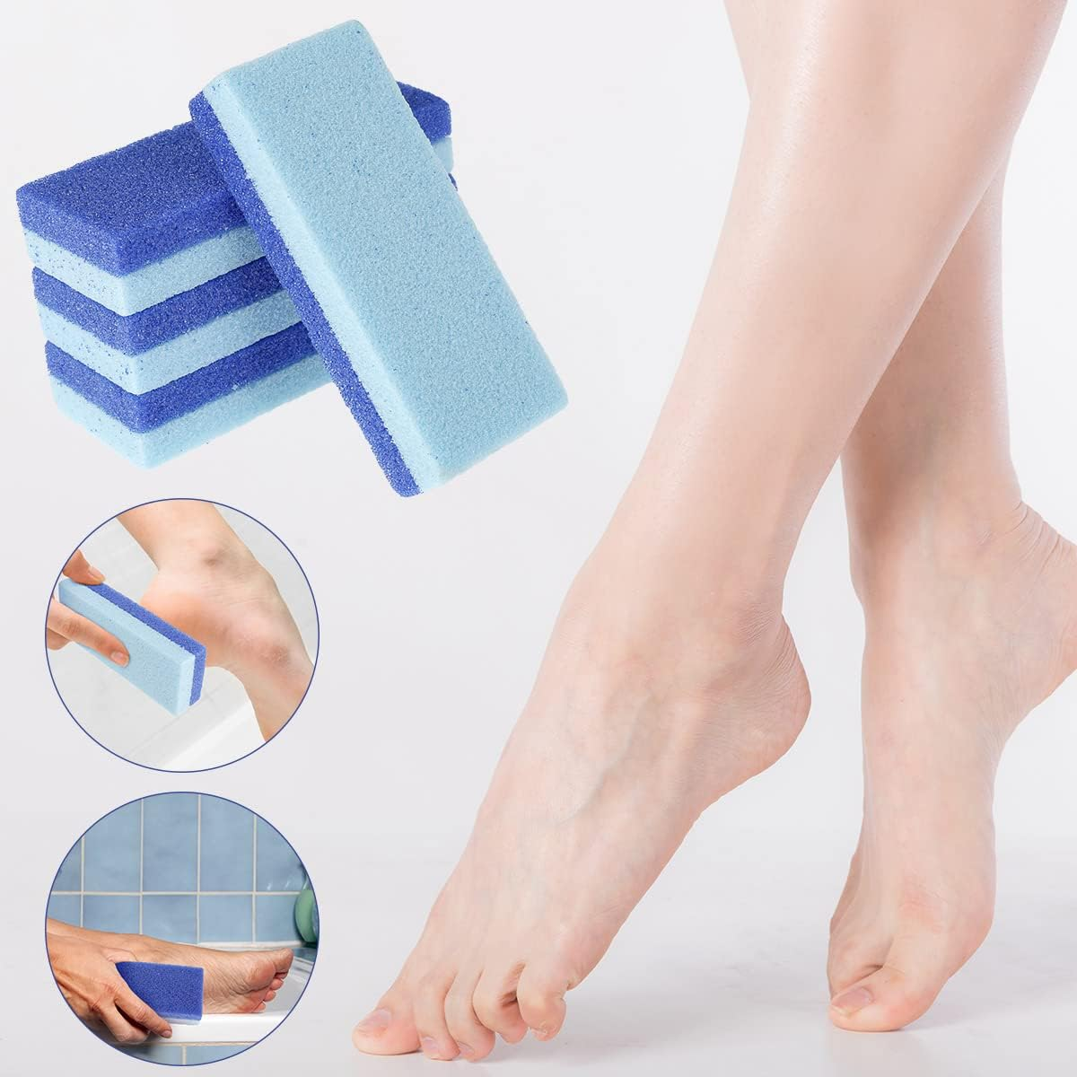 Pumice Stone for Feet,Exfoliator Block Feet Hard Skin Callus Remover Scrubber Pedicure Foot Clean Tool. image number 1