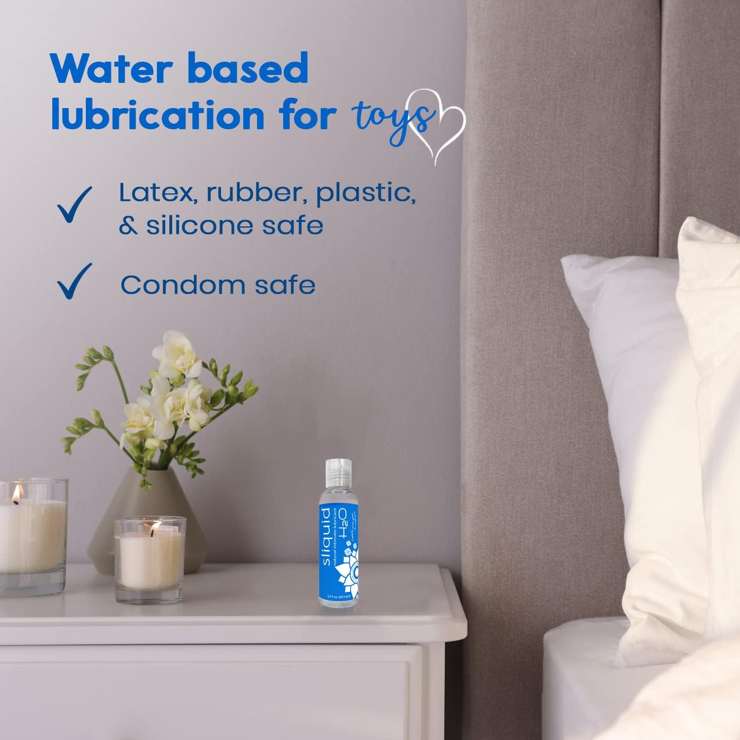 Sliquid Lubricants H2O Naturals Water Based Intimate Lubricant, 2 Fluid Ounce, 60 Ml (Pack of 1) image number 1