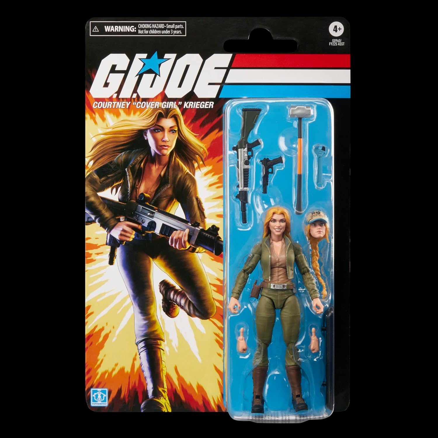 G.I. Joe Classified Series Retro Cardback Courtney &ldquo;Cover Girl&rdquo; Krieger, Collectible 6 Inch Action Figure with 9 Accessories image number 6