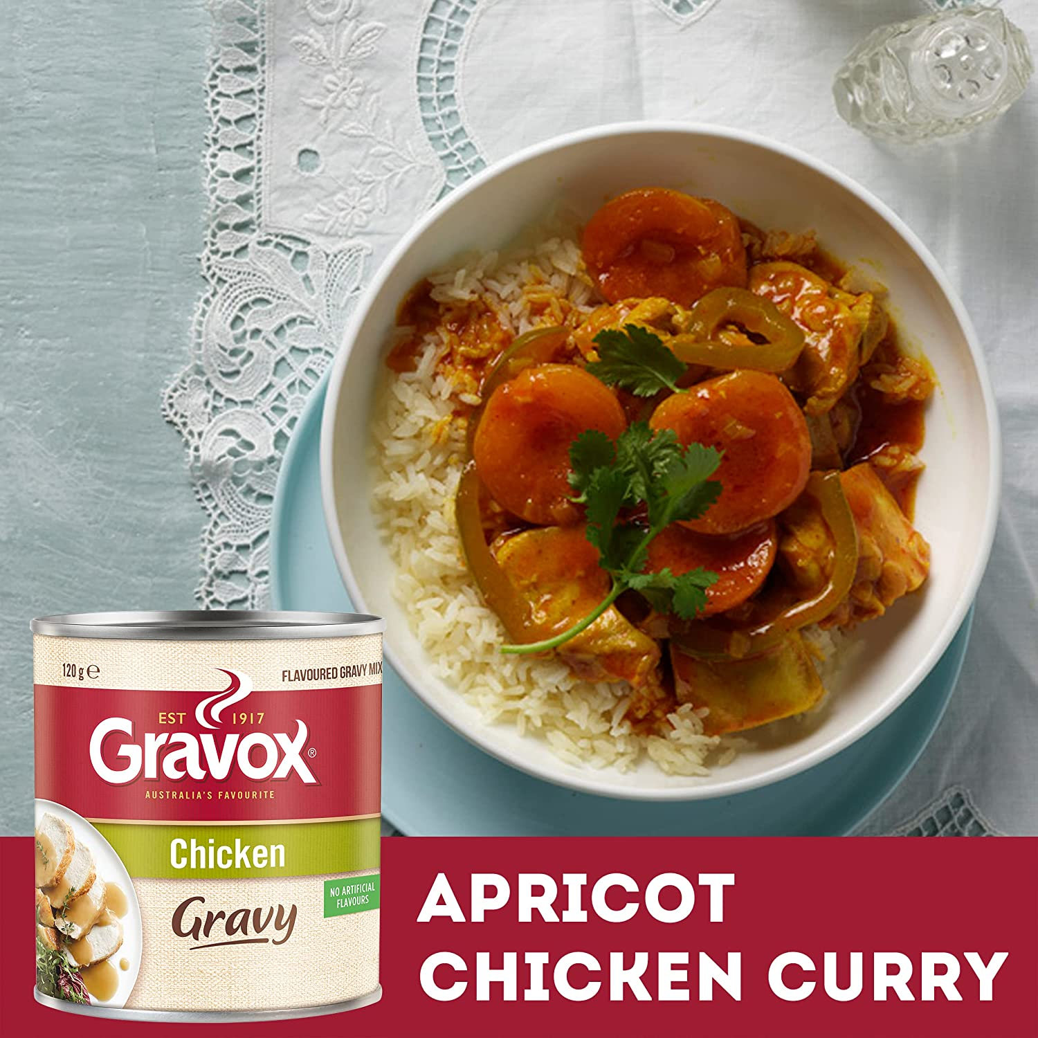 Gravox Chicken Gravy Mix Tin for Gravy and Liquid Stock Instant Gravy Powder 120G image number 6