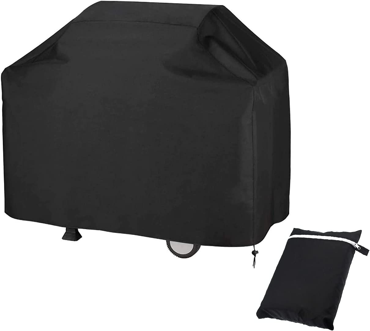 BBQ Cover Adjustable Grill Dedicated Waterproof Gas Grill Cover for Weber Char-Broil Brinkmann Tepro Etc UV &Dust Resistant Oxford Durable Material for Outdoor Indoor (M：39In) image number 2