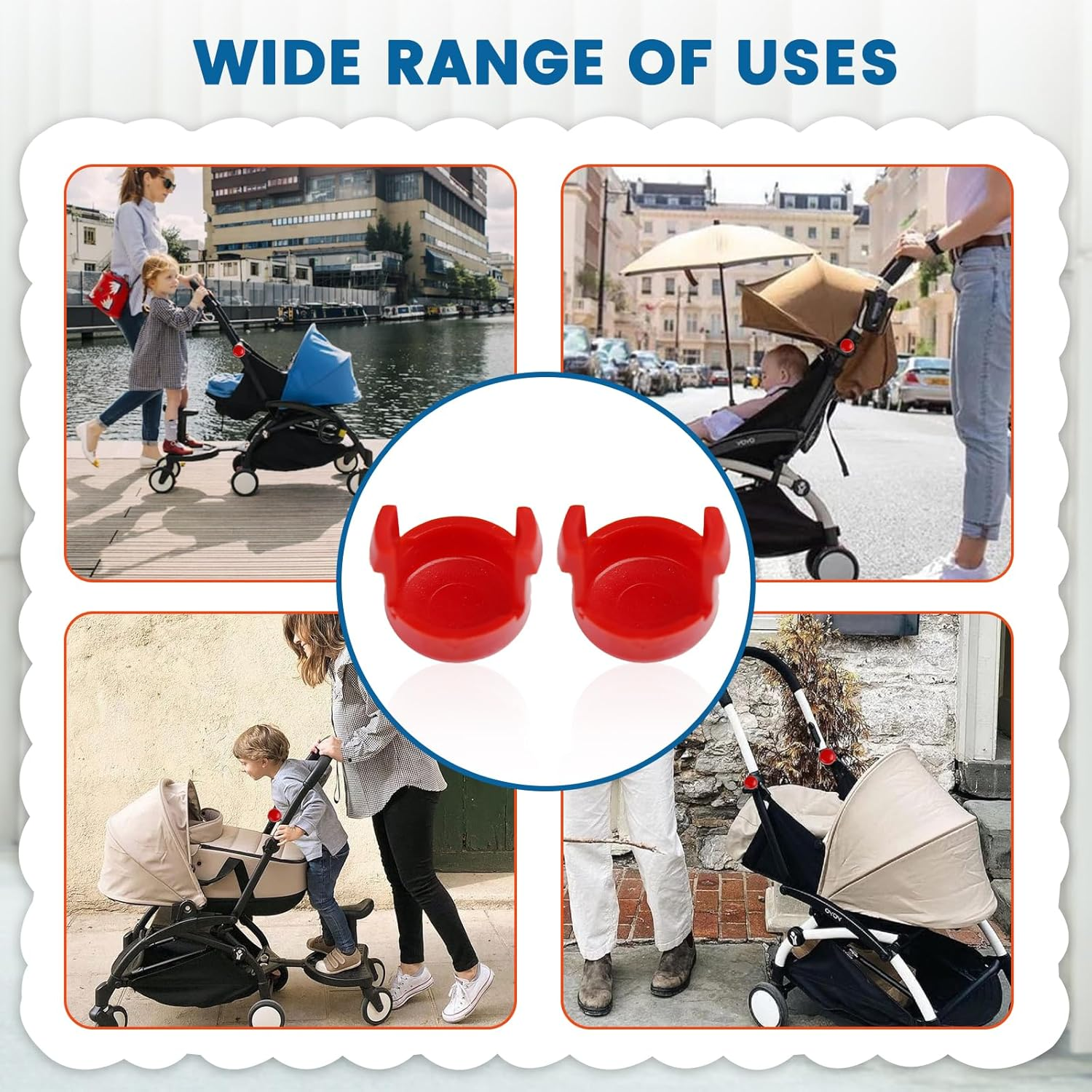 2Pcs Button for Babyzen YOYO/YOYO + / YOYO&sup2; Stroller Replacement Parts Compatible with Babyzen YOYO/YOYO + / YOYO&sup2; image number 3
