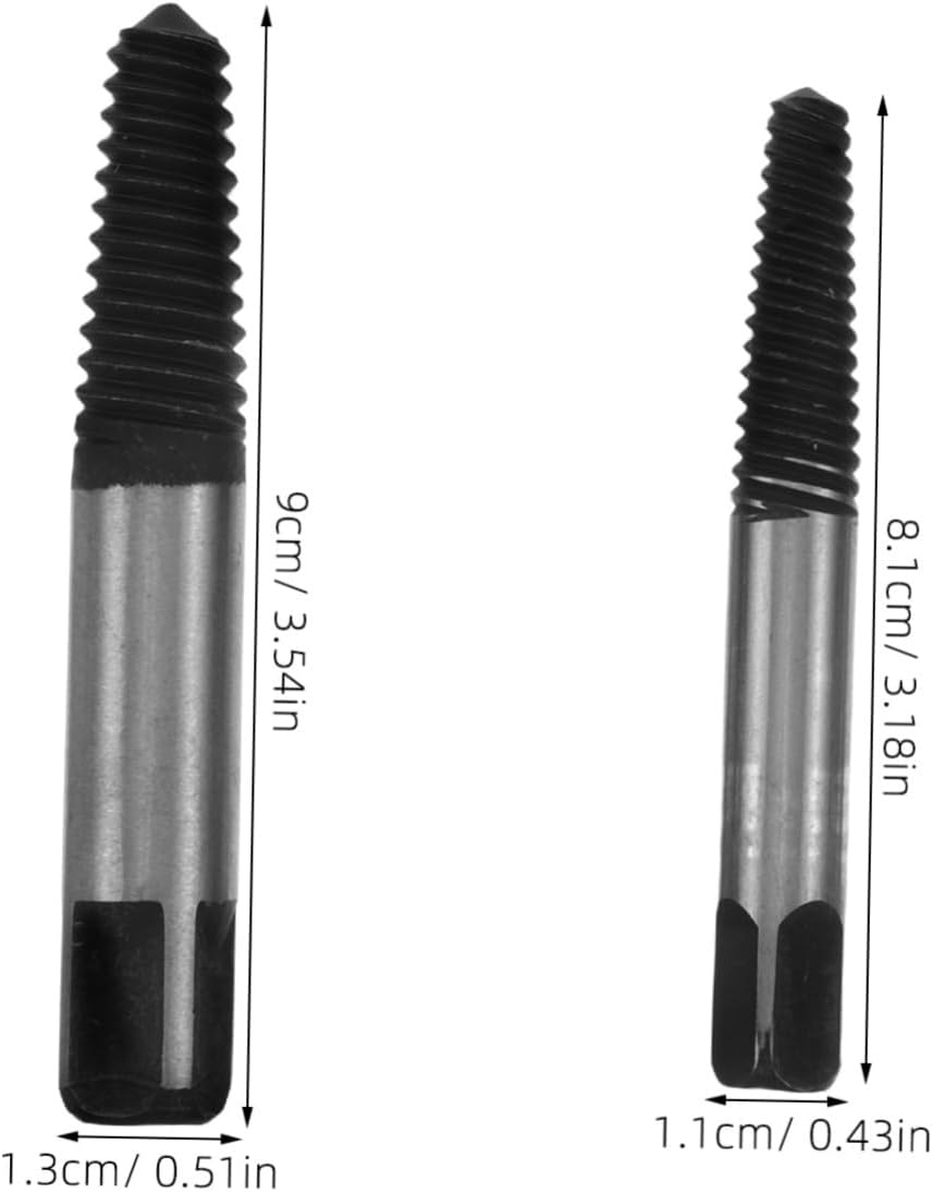 Jojofuny Damaged Screw Extractor Kit 6Pcs Extractor Tool Set Universal Bolt Extractor for Stripped Damaged Screws Bolts image number 6