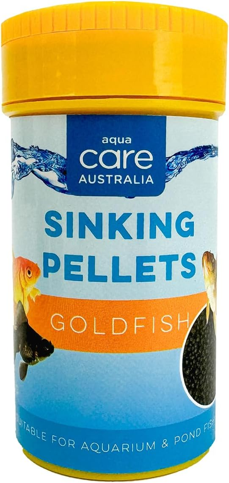 Aqua Care Sinking Pellets Goldfish 53G - High Nutritional Value, Promotes Growth, Easy to Digest, Good Health, Suitable for Aquarium & Pond, Fish Food