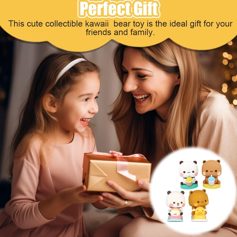 LUFEIS Bubu Dudu Bobble Figures, Pack of 4 Bubu and Dudu Figures image number 2