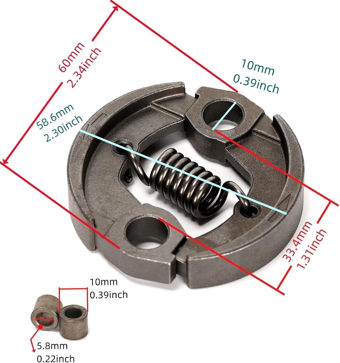 1PCS Clutch for Chainsaw 4180 160 2000 Compatible with Stihl Brushcutters FS89 FS90 FS91 FS94 FS100 FS110 FS111 FS131 KM91 KM131 HL91K HL92C HL91K image number 5