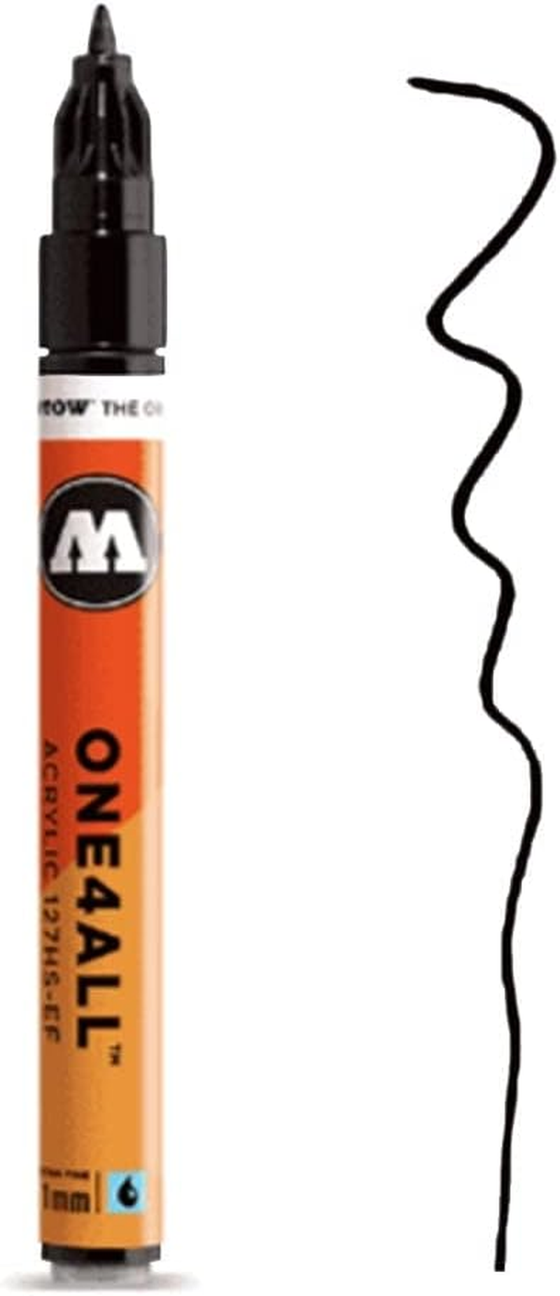 MOLOTOW ONE4ALL Acrylic Paint Marker, 1Mm Extra Fine, Signal White, 1 Each (127.102) image number 6