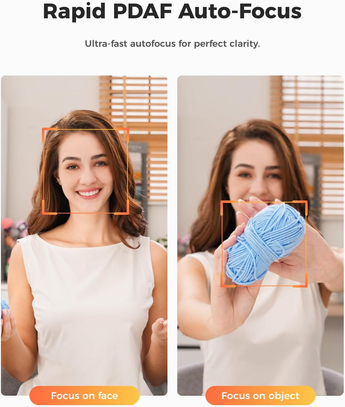 OBSBOT Tiny 2 Lite 4K Webcam for PC, AI Tracking PTZ Streaming Camera with 1/2" Sensor, Gesture Control, 60 FPS, HDR, Microphones, Web Camera for Desktop Computer, Laptop, Meeting, Video Calls, Etc. image number 6