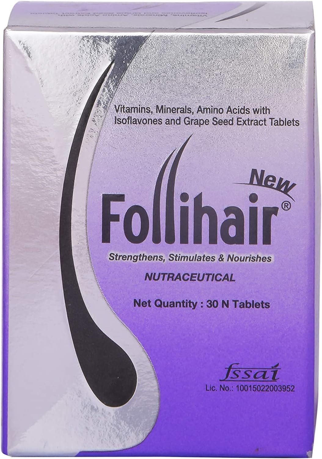 Planet07 Folli Hair Tablets Hair Fall Control 30 Tablets Hair Care Folli Hair Pack of 2 Reduce Hair Fall, Other, Other