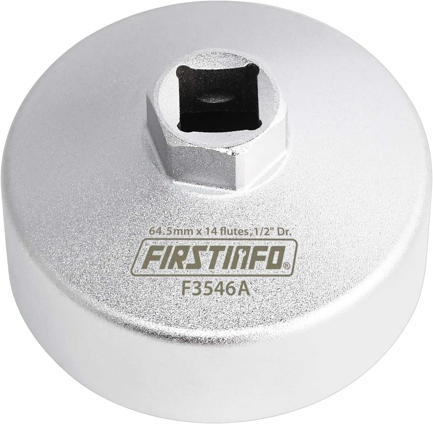 FIRSTINFO F3546A 1/2" Drive Forged Steel Oil Filter Wrench 64.5 Mm &times; 14 Flutes Compatible with Toyota and Honda