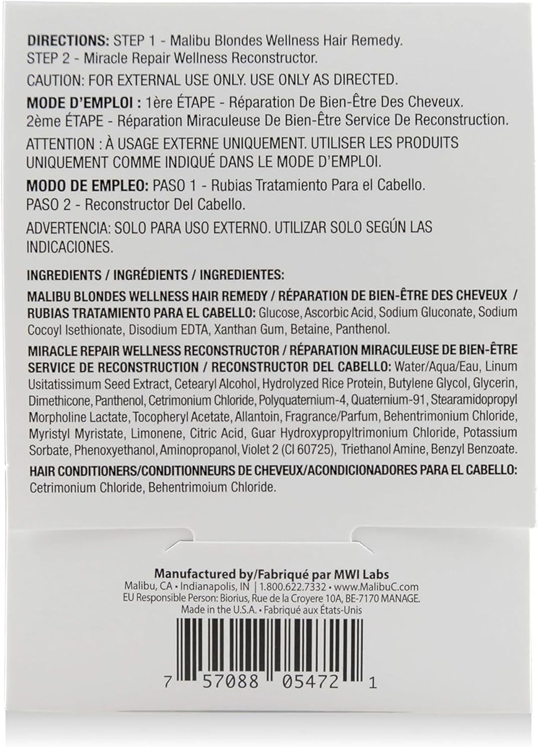 Malibu C Blondes Hair Repair Kit image number 3